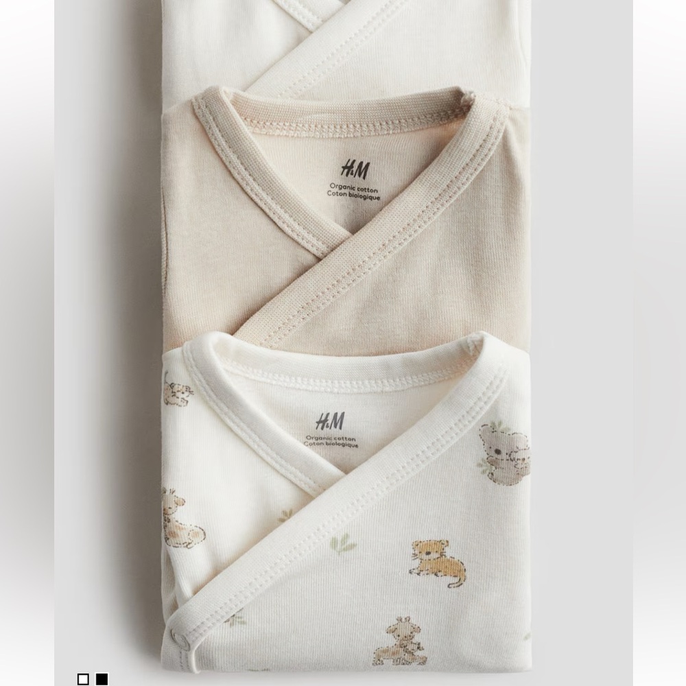 H&M Infant Kimono Wrap Bodysuit - Picture 2 of 6